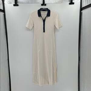 AYR Women's The Scout Polo Dress - Seashell/Navy - XS - New with tags